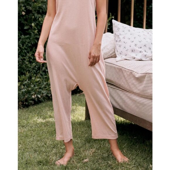 💕THE GREAT💕 The Slip Sleeper Jumpsuit ~ Rose Dust Size 0 XS NWT - Picture 4 of 13